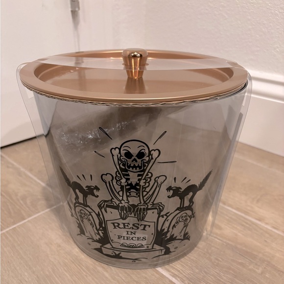 Disney Parks Disneyland Silly Symphonies Skeleton Rest in Pieces Ice Bucket - Picture 1 of 3